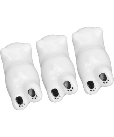 Nail Art Pen Holder Cute Bear Shape 3 Piece Nail Art Brush Holder Durable Ceramics for Nail Salon - Buy Online on GoSupps.com