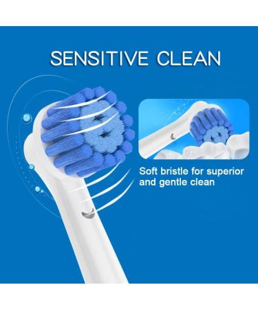 8 Pack Sensitive Gum Care Brush Heads | Compatible with Oral B Electric Toothbrush - Buy Online on GoSupps.com