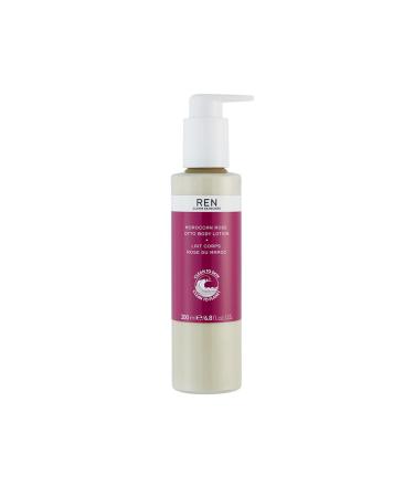 REN Clean Skincare - Moroccan Rose Body Cream - Nourishing Body Lotion with Shea Butter Cruelty-Free & Vegan 6.8 Fl Oz