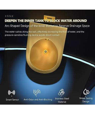 Urinarios de Acero inoxidable Urinarios de drenaje montados en la pared por inducci n Urinarios de Acero inoxidable 304 montados en la pared adecuados Urinarios para Hombres para USO famil - Buy Online on GoSupps.com