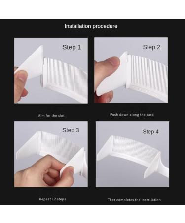 SUN-K 1 Set Positioning Comb Barber Hair Cutting Comb Fit For Men Hair Styling Tool Black - Buy Online on GoSupps.com