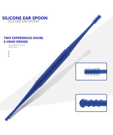 Professional Ear Wax Removal Kit with Stainless Steel Spiral Ear Cleaner - 2Pcs (Blue Brush) - Buy Online on GoSupps.com