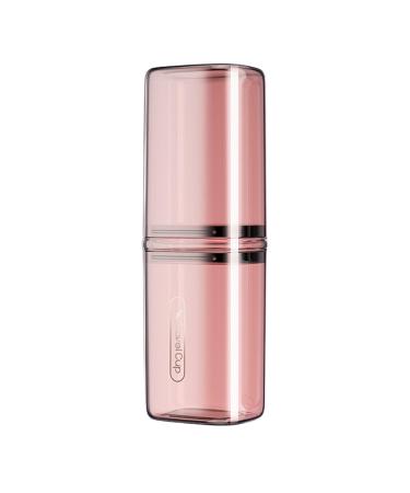 Qurygin toothbrush mug case travel toothbrush box toothbrush cup box for on the goToilet article storage organizer toothbrush organizer mouthwash cup for excursion school pink