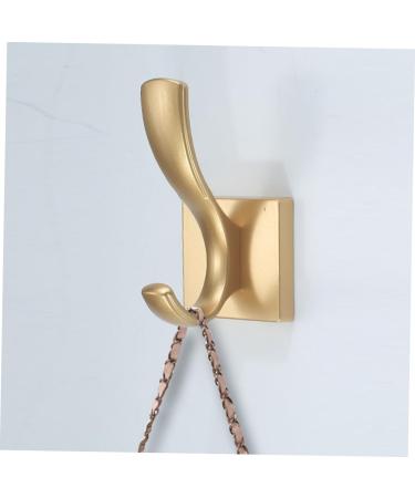 Alipis 2pcs No Punching Hook Heavy Duty Clothes Hanging Storage Hook Shoe Cabinet Wall-Mounted 10.00X5.20X3.00CM Golden - Buy Online on GoSupps.com