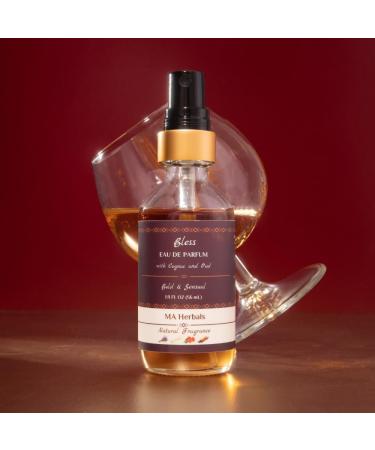 Bless Cognac & Oud Cologne for Men + Notes of Bourbon Barrel Oakwood Tobacco Amber Myrrh & Vanilla | Boozy Eau de Parfum made with Essential Oils | MA Herbals Natural Fragrance Bless (Cognac Oud Tobacco) - Buy Online on GoSupps.com