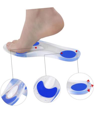 FRCOLOR Orthotic Insoles for Foot Care | Silicone Inserts for Arch Support & Cushioning | Comfort for Running & Massage Shoes - Buy Online on GoSupps.com