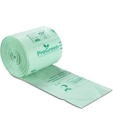 ProGreen 6 Gallon Compostable Bags 30 Count - Extra Thick 0.87 Mil - Small Kitchen Trash Bags - ASTM D6400 Certified - Buy Online on GoSupps.com