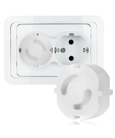 25 Child Safety Socket Protectors - Transparent Baby Lock for Electrical Outlets - Socket Fuse Protection - Buy Online on GoSupps.com