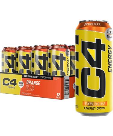 C4 Energy Drink | Orange Slice | 12x500ml