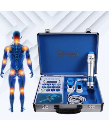 Fjyawen shock wave therapy device muscle pain relief massage device with 6 massage heads treat muscle diseases pain relief massage device