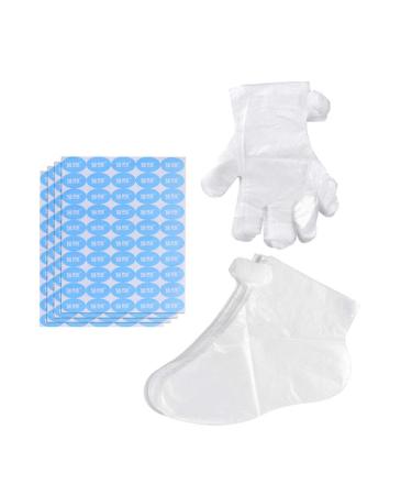 Beaupretty paraffin wax Bad liner 1200PCs foot care tool sticker plastic disposable paraffin wax bathroom gloves & booties plastic socks and gloves for hot wax therapy picture 2