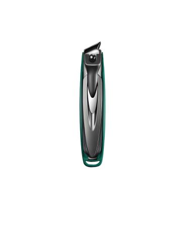 Splash-Proof Nail Clippers Fashionable Design Thick Nails Ingrown Nails Special Home Travel (Dark Green)