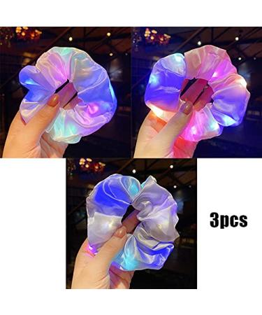 Valink LED Light-Up Scrunchies for Women | Glowing Hair Accessories for Halloween Christmas & Parties - Buy Online on GoSupps.com