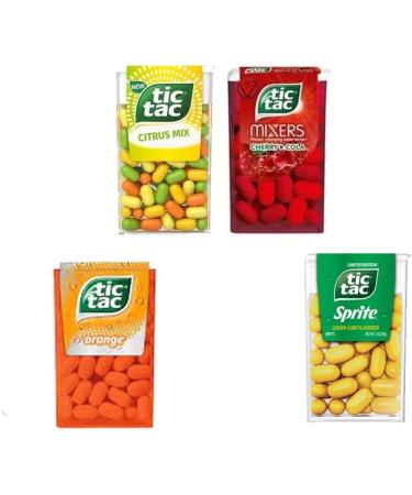 8 MIXED TIC TAC MINT FLAVORS COLLECTION BOX - (8 FLAVORS) FRESH MINT INTENSE LIME & ORANGE COCA COLA STRAWBERRY MIXED FRUIT ADVENTURE MIXERS CHERRY BERRYMIX VIMIX Lime Orange Random - Buy Online on GoSupps.com