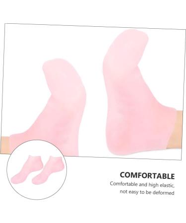 ABOOFAN 2 Sets Hydrating Sock Gloves Cracked Heel Treatment Sock Gel Boat Socks Moisturizing Socks and Gloves Moisturizing Heel Sleeves Silicone Gloves Dry Crack Heel Socks High Heel Spa - Buy Online on GoSupps.com