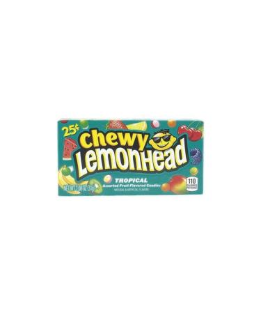 Lemonhead Tropical Chewy s & Friends (1 Box Of 24) Delicious Tasty And Twisty Treat Gift Hamper