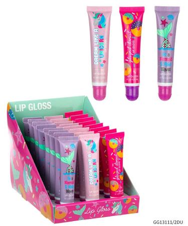 Expressions 24pc Flavored Lip Gloss for Kids and Teens - Unicorn Themed Assorted Fruity Flavors | Unicorn Gifts for Girls, Party Favors, Non Toxic Makeup | Valentines Day Gift - Buy Online on GoSupps.com