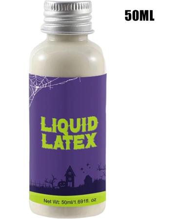 Glugahrif Liquid latex makeup 50 ml latex adhesive for skin soft latex for wounds for Halloween events cosplay school performances makeup students - Buy Online on GoSupps.com
