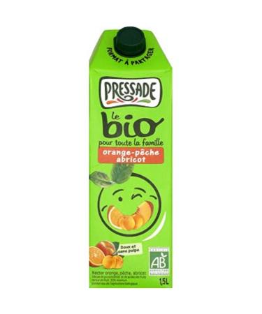 Pressade Organic Nectar Pressed Orange Apricot Peach 1.5 l