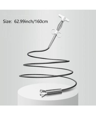 Sewer Pipe Unblocker Bathroom Hair Sewer Sink Cleaning Tools Snake Spring Pipe Dredging Tool Kitchen Accessories 160mm White - Buy Online on GoSupps.com