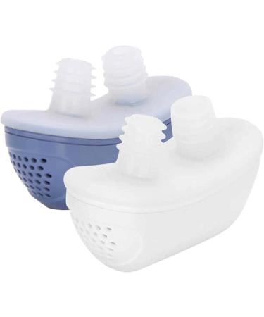 BAIWang Electric Anti-Snoring Device - Portable Rechargeable Nasal Congestion Corrector for Unisex - Blue Square Hardbox - Buy Online on GoSupps.com