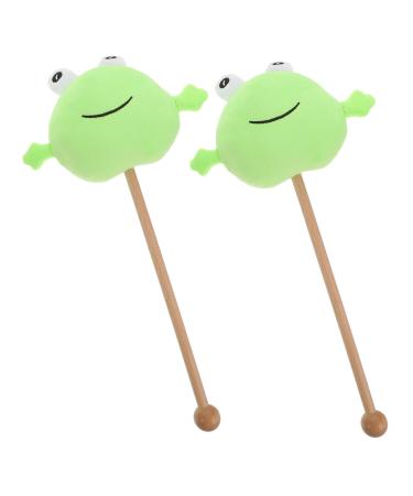 Hapinary 2st Knock-Back-Stick Portable massage device Head massage massage strap Plush animal hammer massage hammer Handhammer Body massage tab back rack wood 38x19x6cm As shown