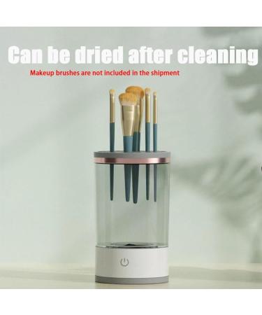 QUR White Makeup Brush Cleaner Electric Automatic Spinning Makeup Brush Cleaner Fit for All Makeup Brush - Buy Online on GoSupps.com