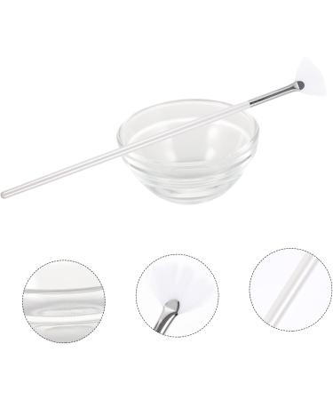 MERRYHAPY Beauty Skin Treatment Brush Beauty Salon Brush Tool Brush Fan Shaped Brush Facial Applicator Tools Beauty Brush and Bowl Makeup Brush Skin Care Tools - Buy Online on GoSupps.com