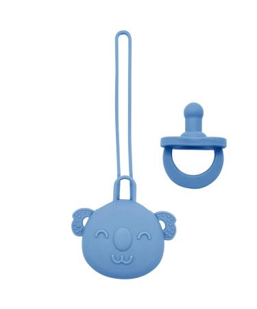 Juzinqu Baby Schnuller holder silicone pacifier clip-etui set for babies girls and boys-easy to clean baby pacifier for girls and boys to travel go for a walk