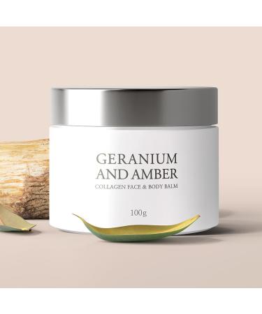 Shop GERANIUM AND AMBER Collagen Body Balm | Nourish and Revitalize | International Shipping Available - Buy Online on GoSupps.com