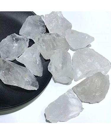 Natural Crystal Rough raw Natural White Clear Quartz Stone Rough Crystal Tumbled Stone 10pc PEIQIYIN - Buy Online on GoSupps.com