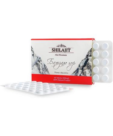 Shilajit Mumiyo Altai Mountain Balm 60 tablets of 0.2 g 100% NATURAL Product - Buy Online on GoSupps.com