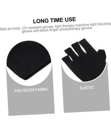 FOMIYES 2 Pairs Nail Gloves Fingerless Driving Gloves Manicure Gloves Gloves for Gel Nails Sun Gloves Womens Gloves Gloves Dryer Polyester Women's - Buy Online on GoSupps.com