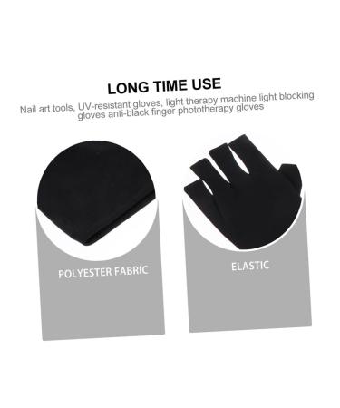 FOMIYES 3 Pairs Nail Gloves Gel Manicure Gloves Nail Sun Protector Gloves Gloves Fingerless Driving Gloves Gloves for Gel Manicure Miss Polyester Skin Care Fingers - Buy Online on GoSupps.com
