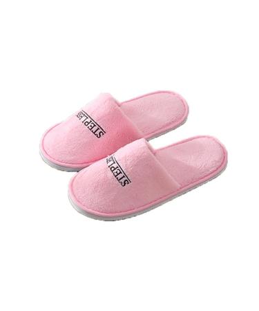 Home slippers for guests one-way slippers for children 5 pairs individually packaged bulk shoes soft and comfortable flannel house shoes for hotel at home spa guest travel airplane 5 pairs men s brown