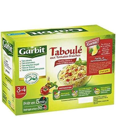 GARBIT - Tabbouleh Diced Fresh Tomatoes Lemon Mint 3/4 People 525G - Pack of 4 - Buy Online on GoSupps.com