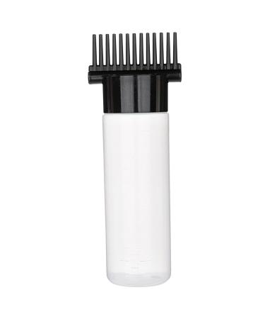 Hair Oil Applicator Bottle 180ml | Portable Root Comb with Clear Scale & 13 Outlets | Perfect for Hair Care & Styling - Black & Clear - Buy Online on GoSupps.com
