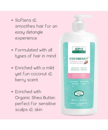 Aleva Naturals COCOBERRY Conditioner for Toddlers & Kids 480ml - Buy Online on GoSupps.com