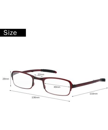 Lightweight Foldable Reading Glasses for Presbyopia | Diopters 1.0 to 4.0 | International Shipping - Buy Online on GoSupps.com
