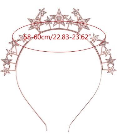 TQUXNGA Glinting Crystal Headband Hair Hoop for Pageant Prom Bridal Wedding Bridal Wedding Hair Accessories Gold - Buy Online on GoSupps.com