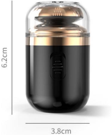 Cohbskj Portable Multifunctional Capsule Shaver Capsule Razor 2 In 1 Capsule Mini Shaver For Men Type-C Charging Beard Razor Washable Men's Electric Shaver (2PCS-B) - Buy Online on GoSupps.com