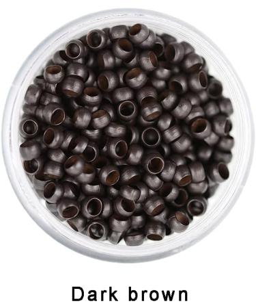 500pcs 2.5mm Copper Nano Rings Beads Hair Extension Nano Rings Beads (Dark Brown) 500pcs Dark brown - Buy Online on GoSupps.com
