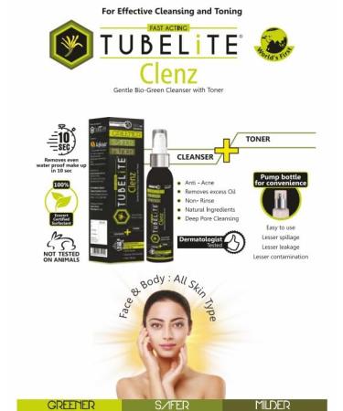 Gentle Bio-Green Cleanser with Toner - 100ml | All Skin Types | Face & Body | International Shipping Available - Buy Online on GoSupps.com