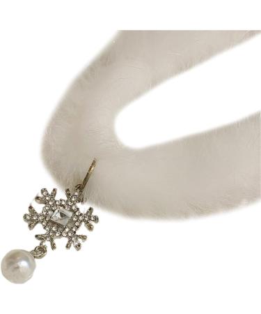 Vsilay Lianxue Elegant Snowflake Choker Necklace - Stylish Plush Wedding Jewelry for Women - Buy Online on GoSupps.com
