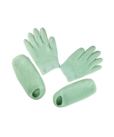 minkissy 1 Set Hand Night Gloves Dry Cracked Hands Gloves Moisturizing Gloves Hand Softening Gloves Nitrile Exam Gloves Gel Socks Disposable Gloves Moisture Feet Socks Dry Skin Short Boots