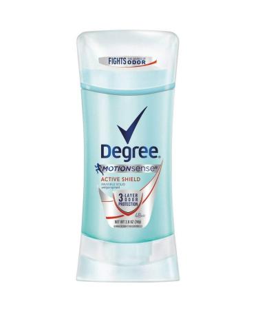 Degree MotionSense Invisible Solid Antiperspirant & Deodorant Active Shield 2.60 oz (Pack of 4)