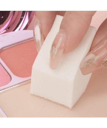 Housoutil 50 Makeup Sponges - Curve Blending Applicators for Foundation | Synthetic Latex White Beauty Tools - Perfect for Flawless Application - Buy Online on GoSupps.com