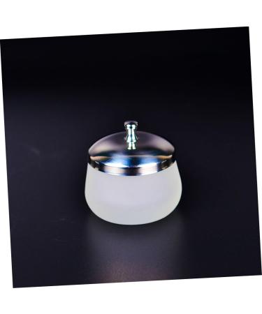 Lot De 2 Gobelets Ronds En Verre Cristal 150 Ml Couvercle Inox Pour Nettoyage Vernis Ongles Salon Manucure Professionnelle - Buy Online on GoSupps.com