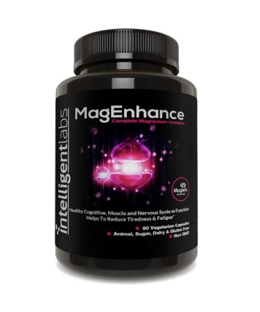 MagEnhance Magnesium Supplement by Intelligent Labs Magnesium-L-Threonate Complex with Magnesium Glycinate and Taurate 90 Capsules