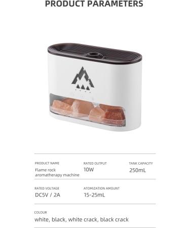 Essential Oil Diffuser with Remote - 250ml Himalayan Salt Aromatherapy 2 Mist Modes Ambient Glow & Auto-Off for Home & Office - Black - Buy Online on GoSupps.com